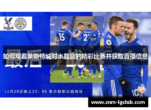 如何观看莱斯特城对水晶宫的精彩比赛并获取直播信息