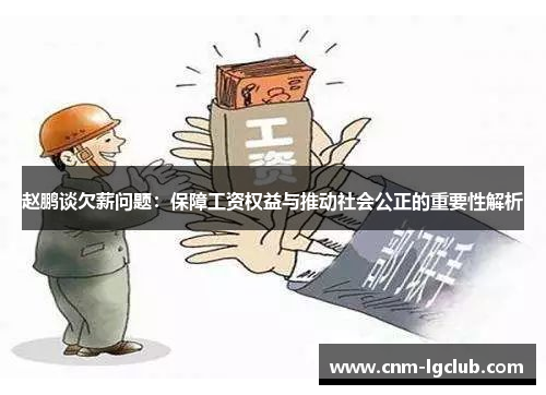 赵鹏谈欠薪问题：保障工资权益与推动社会公正的重要性解析